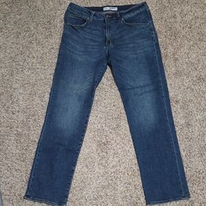 Lee Modern Series Blue Jeans - Straight Fit Straight Leg - Men's Size 36x34